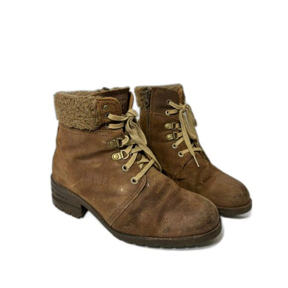 CAT catepillar cora fur boots womens boots size 8 heeled warm outdoors suede - Picture 1 of 6